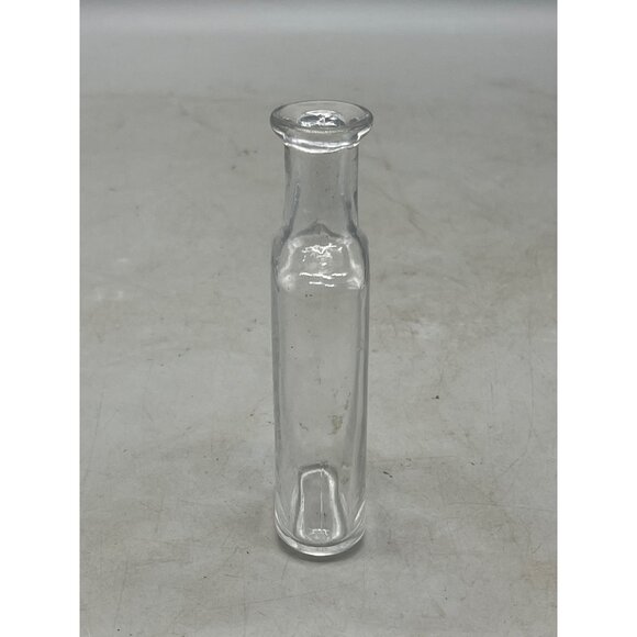 vintage Glass Bottle Clear Rectangle Shaped Apothecary Medicine Container READ - Picture 4 of 6
